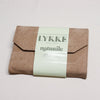 lykke natural interchangeable knitting needle set. 5" in tan fabric