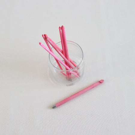 Lykke blush pink wooden crochet hooks