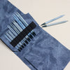 lykke indigo interchangeable knitting needle set long in azure fabric