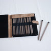 lykke umber straight single point knitting needle set