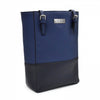 lykke works lyra vegan leather tote bag in navy