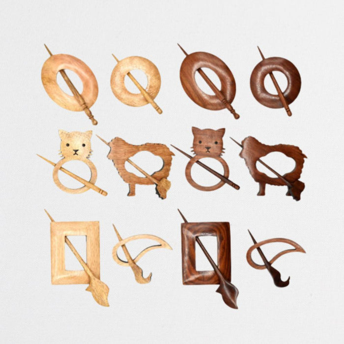 lykke works wooden shawl pins