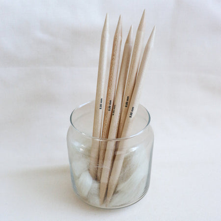 Phoneix, Acer maple wood double pointed knitting needles.