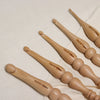 Phoenix beech wood bubble handle ergonomic crochet hook.