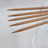 set of 5 hiyahiya bamboo double pointed knitting needles in 4.5mm