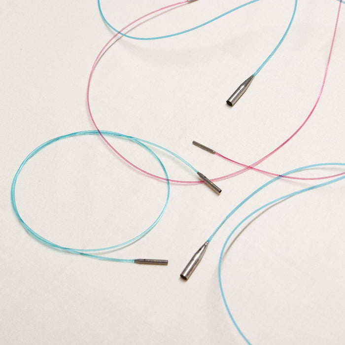 hiyahiya interchangeable circular knitting needle cables in small and large