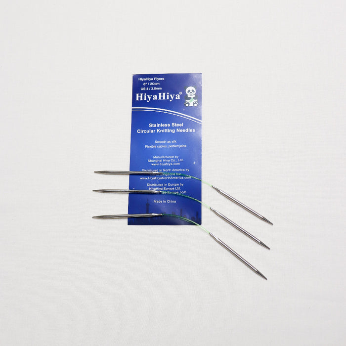 hiyahiya steel flyers/flexible double pointed knitting needles