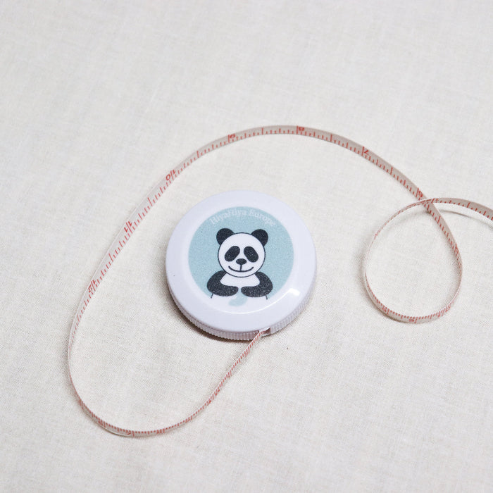 hiyahiya retractable ape measure with panda design on case