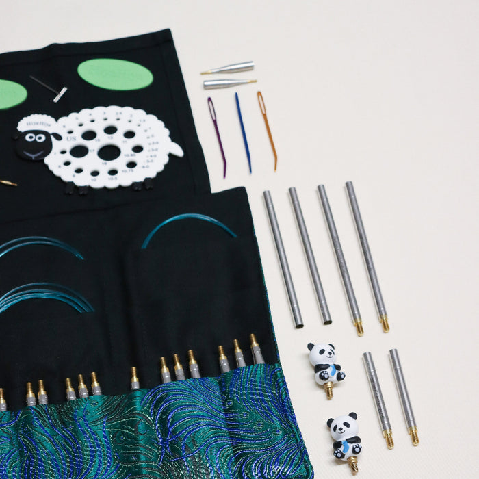 hiyahiya steel pinnacle plus interchangeable circular knitting needle set