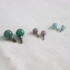 hiyahiya bead cable stoppers. Sparkly colourful bead with screw connection attached to join to end of interchangeable cables.