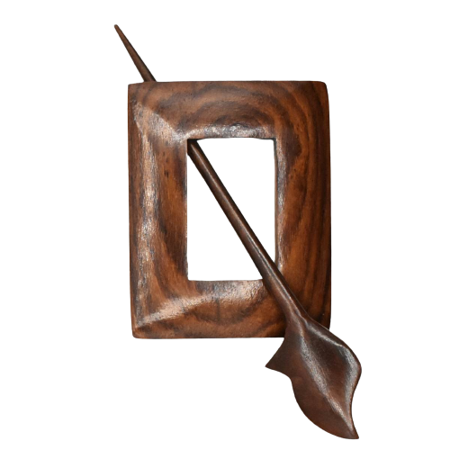 lykke works shawl pin rosewood square