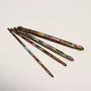 knitpro symfonie multicoloured layered wood design double ended crochet hook.