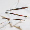 Knitpro symfonie, multicoloured layered wood, tunisian crochet hooks.