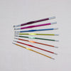 colour coded aluminium crochet hooks