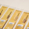 Kollage square crochet hooks. Aluminium pointed tip with walnut wooden handle.