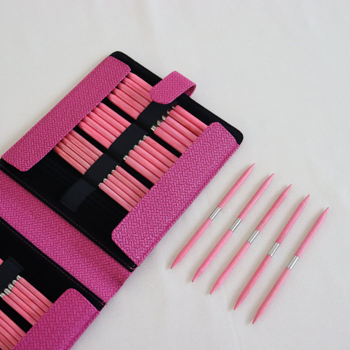 Lykke Blush DPN Set in Magenta Basketweave