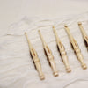 Phoenix wood crochet hooks with multiwood bubble shaped handle.