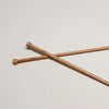 phoenix blonde birch wood straight single point knitting needles