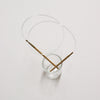 Phoenix gold bamboo fixed circular knitting needle