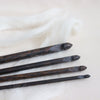 Phoenix Sienna Palmwood 6" crochet hooks.